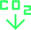 Carbon saving icon