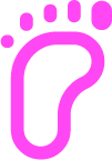 Carbon footprint icon