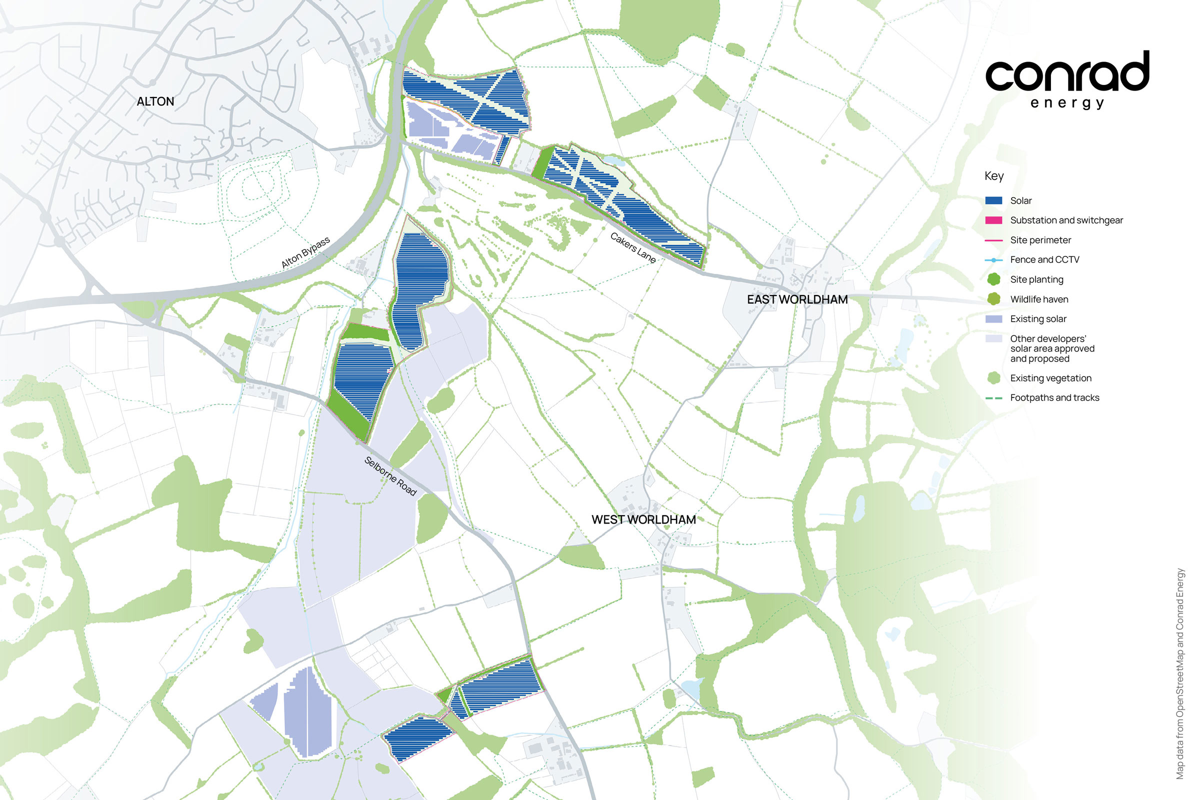 Chilberry Solar Farm proposed plan - overview