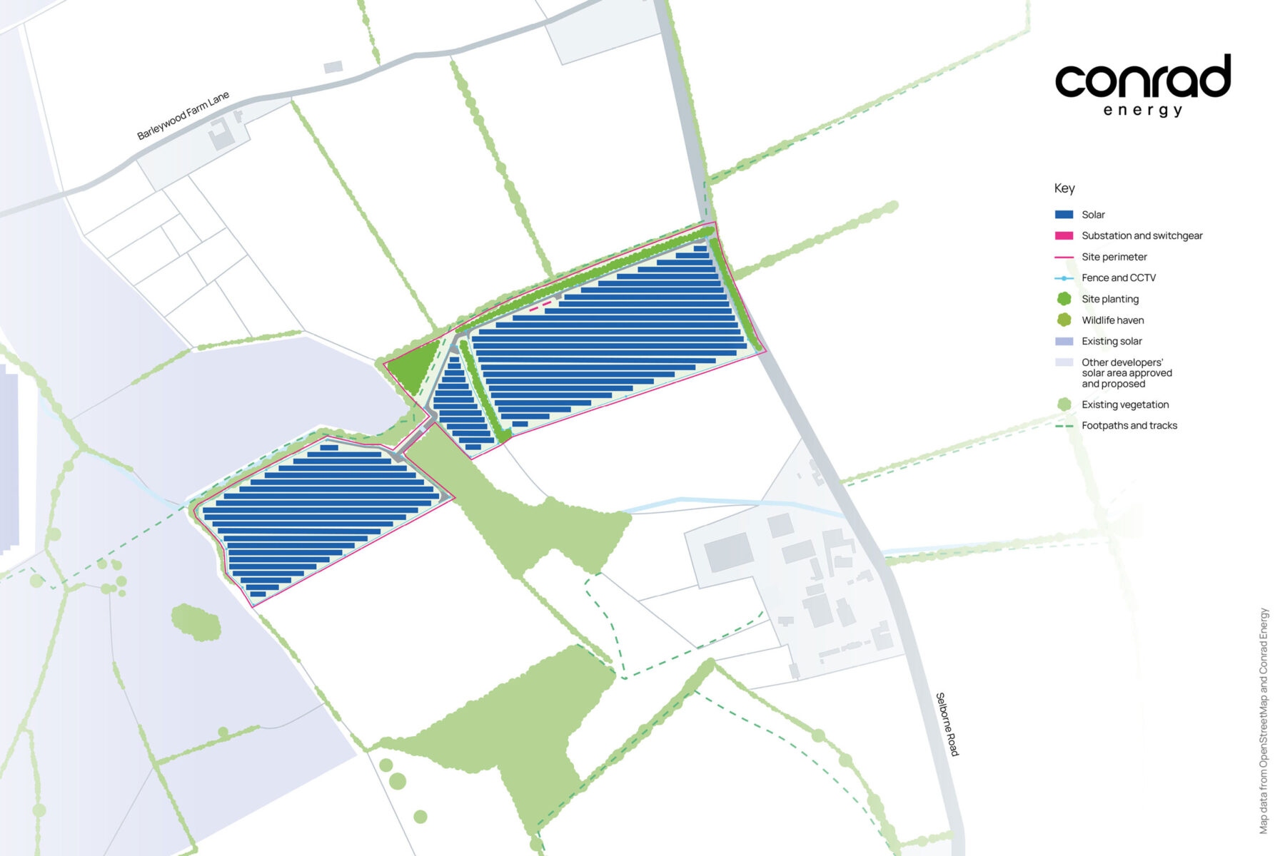 Chilberry Solar Farm proposed plan - south
